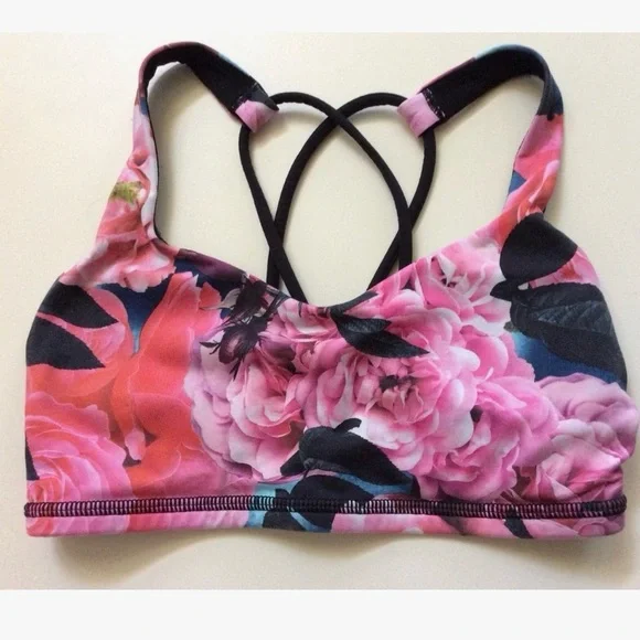 Lululemon Secret Garden Floral Free To Be Bra. XS - EUC - Picture 7 of 12